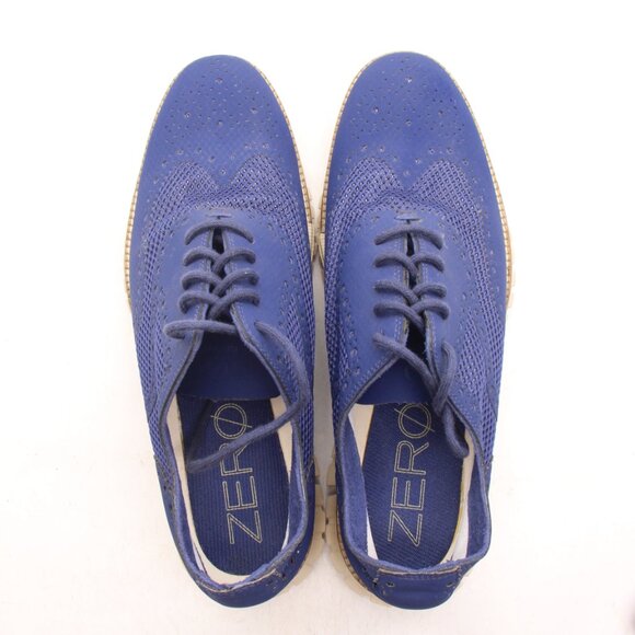 Cole Haan ZeroGrand No Stitch Wing OX Oxford Mens Size 10 M Shoes Blue